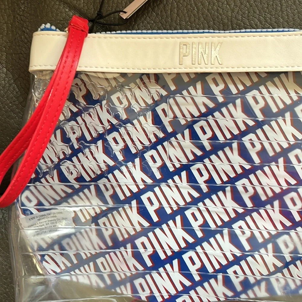 PINK Victoria's Secret Transparent Wristlet Bag